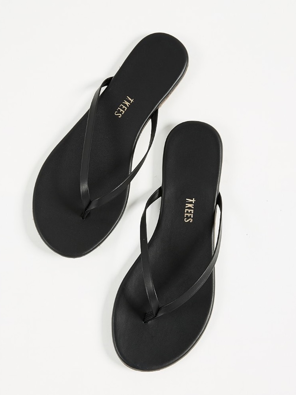 TKEES Lily Flip Flop Sandals in black womens size US 8